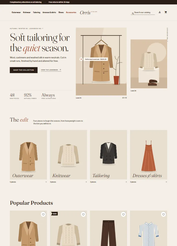Atelier home page, Bone preset
