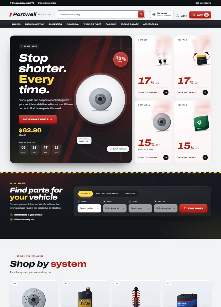 Axle home page, Redline preset