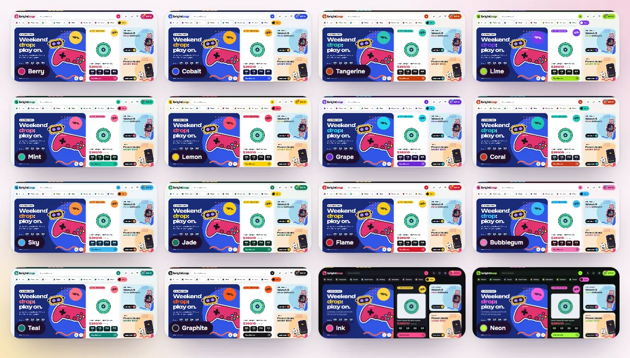 All colour schemes