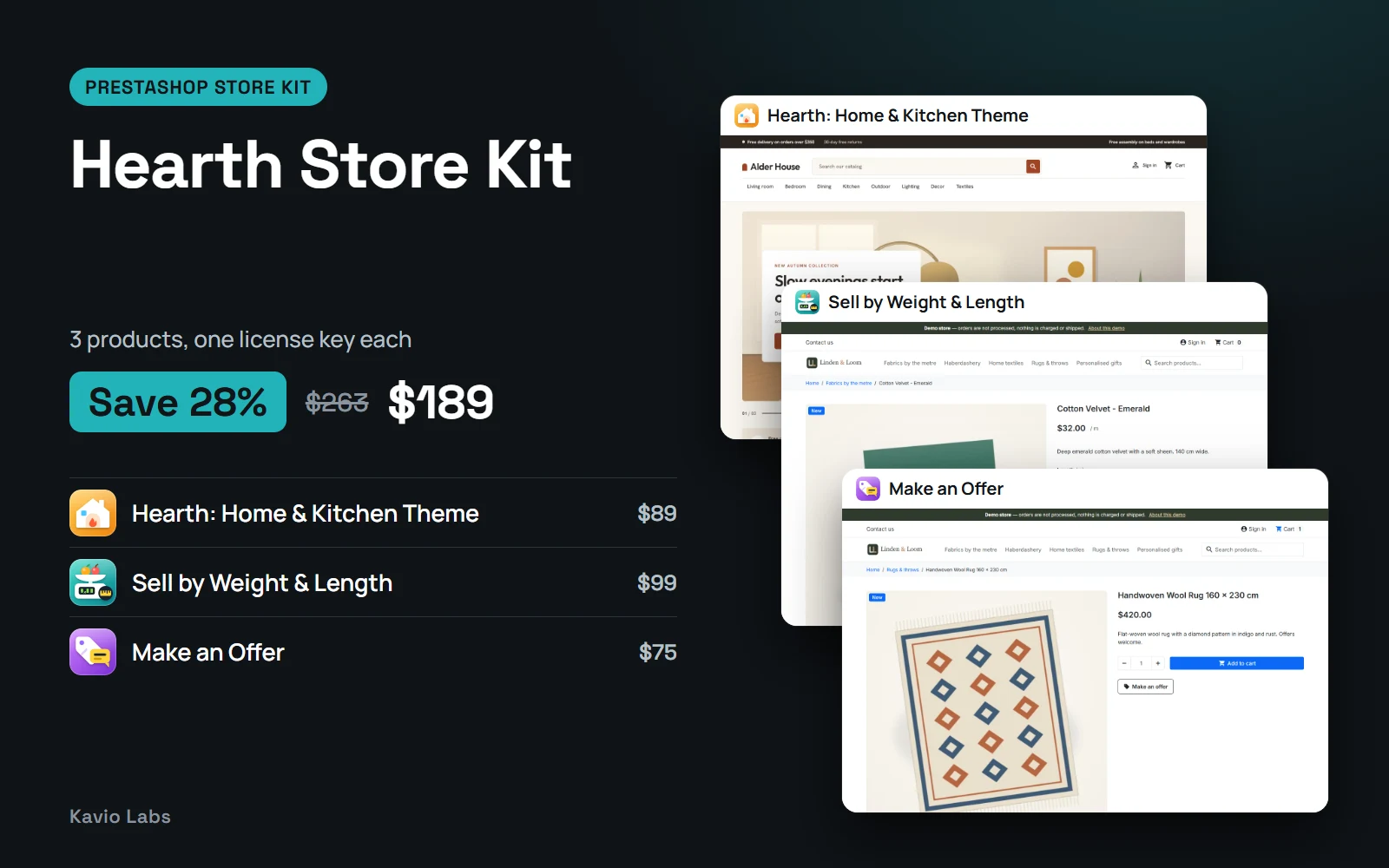 Hearth Store Kit: 3 products, save 28%